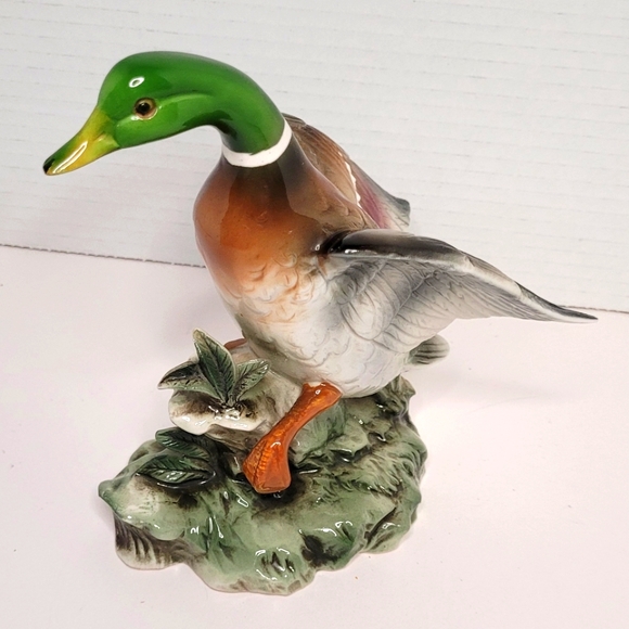 Japan Shafford Other - Bird Collection by JSC Mallard Duck 129 Vintage Statue Japan Shafford Excellent